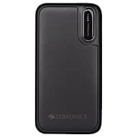 ZEBRONICS MB20000R2 Power Bank, 20000 mAh, 10W Output, Dual USB Output, Type C & Micro USB Input, Built in Protections, LED Indicator