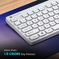 Portronics Wireless TKL Keyboard offers Bluetooth 5.3, compact design, responsive keys, long battery life, lightweight, and portable for convenience.