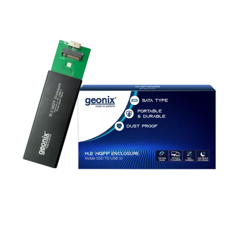 Geonix External NGFF M.2 SSD Enclosure