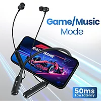 Portronics Harmonics Y4 Bluetooth In-Ear Headset – V5.4, Type-C | 100Hrs Play Time | Black