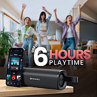 Portronics 2982 Fynix BT Speaker – 30W Bluetooth v5.3 Dual Passive Radiator TWS Black