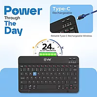 EVM WLKM EnEdge Rechargable Keyboard - Black