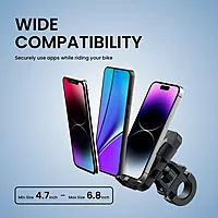 Portronics Mobike 4 – Securely mount your phone on your bike with this 360° adjustable grip. Perfect for navigation and hands-free calls while cycling. Durable and easy to install.
