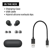 Sony WF-C700N Bluetooth Truly Wireless Lightest Active Noise Cancellation in Ear Earbuds, Multipoint Connection,10 mins Super Quick Charge (Black)