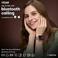 Vibez by Lifelong Premium Luxury Smartwatch for Women- Valentines Day Series -1.85" HD Display