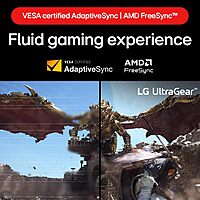 LG UltraGear ,31.5" QHD 180Hz 1ms Curved Gaming Monitor, 32GS60QC-B