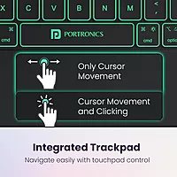 Portronics PadMate Magnetic Bluetooth Keyboard Case – Black | For iPad 10th Gen