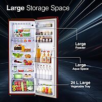 Godrej 268 L 3 Star Turbo Cooling Technology Ensuring Faster Cooling Direct Cool Single Door Refrigerator