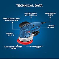 BOSCH GEX34-150AE RANDOM ORBITAL SANDER(06013728F0)