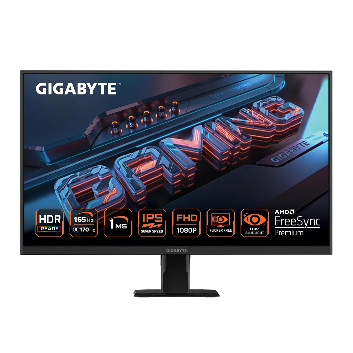 GIGABYTE, 27-INCH 165Hz SS IPS FHD GAMING MONITOR WITH FREESYNC PREMIUM, GS27F