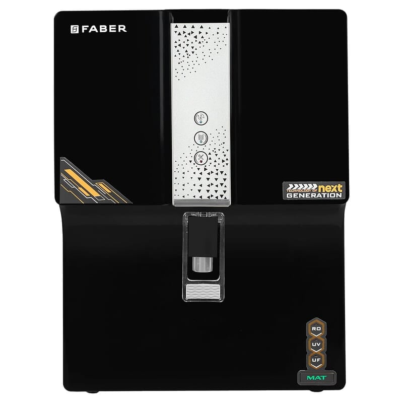Faber Galaxy Pro Star (RO + UV + UF+ MAT) 7L Storage 8 Stage Filtration Pre & Post Carbon Upto 2500 PPM TDS