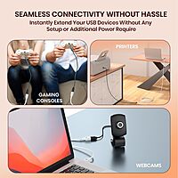 Portronics UniConnect 5M USB Cable – Male to Female | 5M | White | 1 Year Warranty