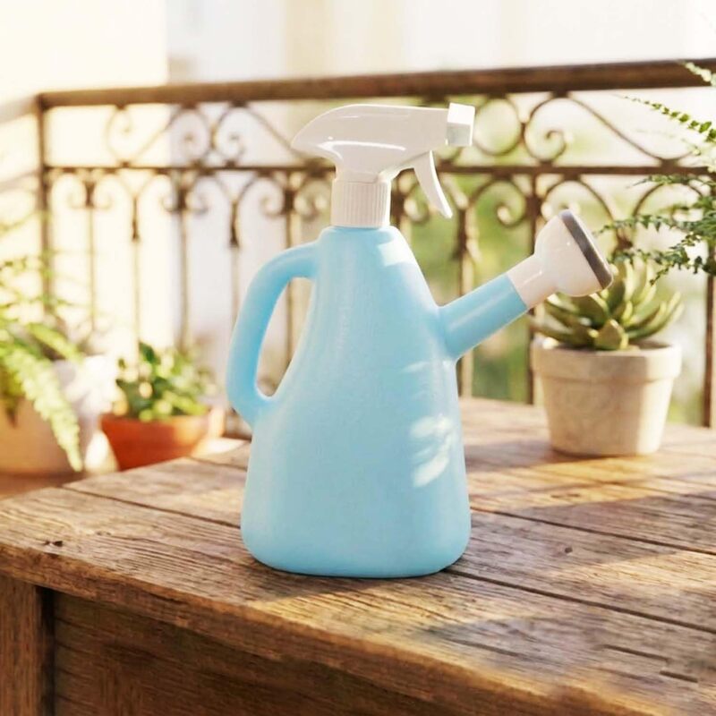 2in1 Plant Watering Can with Spray Bottle & Shower Head 1 Litre | Multi-Purpose Garden Water Sprayer for Indoor Plants