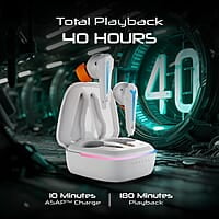 boAt Immortal 111 TWS in Ear Earbuds with Up to 40 Hours of Playtime, 40 Ms Super-Low Latency Beast Mode, RGB LEDs, Quad Mics with Enx Tech, ASAP Charge, Iwp Tech, Ipx4, Btv5.3