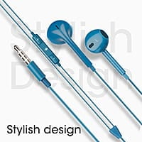 Zebronics Zeb-Buds 30 3.5Mm Stereo Wired In Ear Earphones With Mic For Calling, Volume Control, Multifunction Button, 14Mm Drivers, Stylish Eartip,1.2 Meter Durable Cable And Lightweight Design