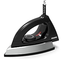 AGARO Regal Heavy Weight Electric Dry Iron, 1000W, Non- Stick Coated Heavy Sole Plate