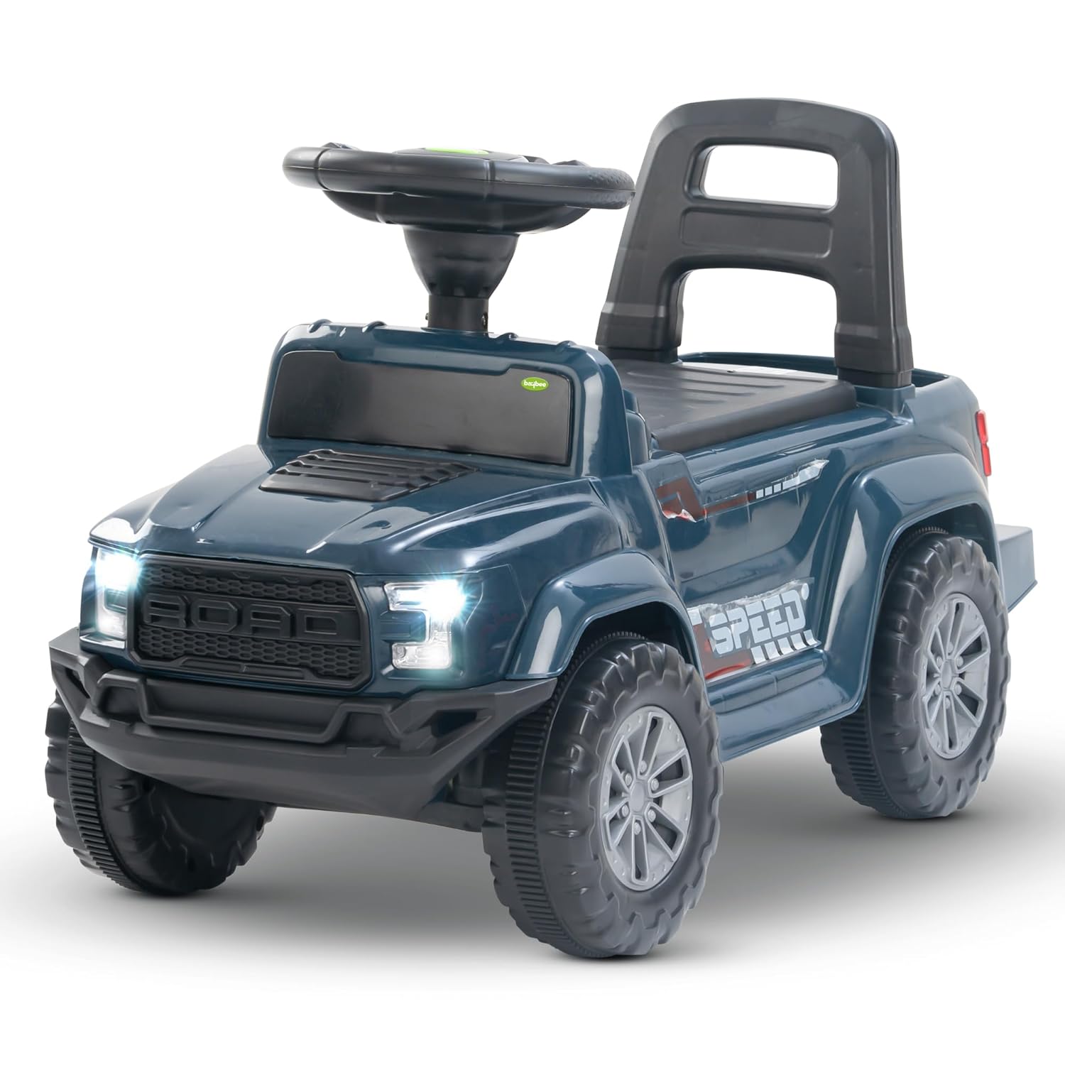 Baybee Push Ride on Baby Jeep for Kids Toys with LED Light & Storage Bin-Dark Blue Baybee Push Ride on Baby Jeep for Kids Toys with LED Light & Storage Bin-Dark Blue