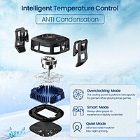 Portronics Cool XG Mobile Cooler – Magnetic, Black. This innovative cooler features a sleek design, powerful cooling technology, and easy magnetic attachment for optimal mobile comfort on the go.