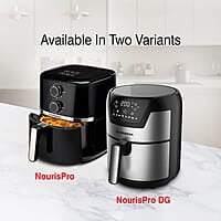 Crompton NourisPro 4.5 Ltr Air Fryer with Quick Fry Technology 1500 Watts Super Helix Heating element