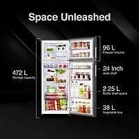 Godrej 472 L 2 Star With AI Tech, 95%+ Food Surface Disinfection with Nano Shield Technology