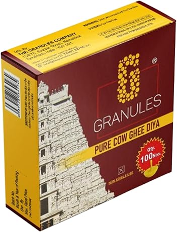 GRANULES Ghee Diya for Puja 100 Pieces (pack of 1) GRANULES Ghee Diya for Puja 100 Pieces (pack of 1)