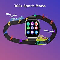 Roll over image to zoom in Zebronics DRIP Smart Watch with Bluetooth Calling, 4.3cm (1.69"), 10 Built-in & 100+ Watch Faces, 100+ Sport Modes, 4 Games, Voice Assistant, 8 Menu UI,