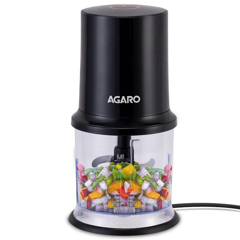AGARO Electric Chopper, 400 Watts, Vegetable Chopper, Cutter, 100% Pure Copper Motor 500ML