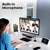 Zebronics Sharp Pro Webcam – QXGA HD Webcam with Mic, Autofocus, USB Plug & Play