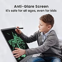 Portronics Ruffpad 21 LCD Writing Pad with 21 Inches Large Screen, Stylus Pen, Erase Button, Smart Lock