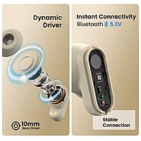 Portronics Twins S16 – TWS Earbuds, 24H Playtime, Beige. Enjoy seamless connectivity, superior sound quality, and a stylish design. Perfect for music lovers and on-the-go lifestyles.