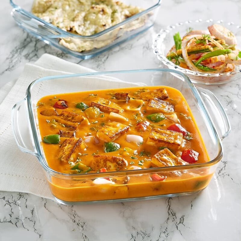 BOROSIL SS INSULATED CURRY SERVER SET OF 2