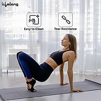 Lifelong Yoga Mat For Women & Men Tpe Material 6Mm Anti-Slip Yoga Mat With Bag For Gym Workout