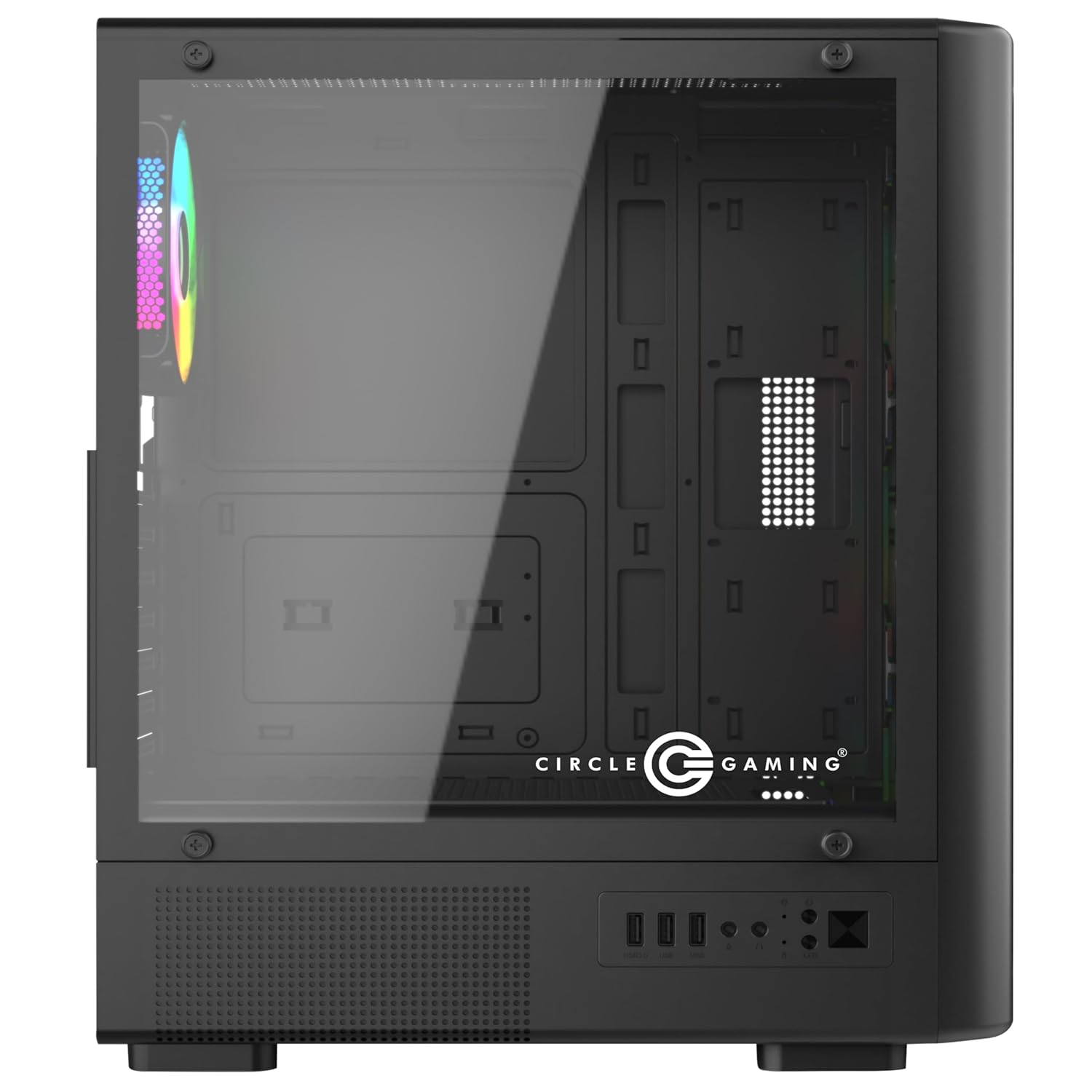 Circle | Gaming Cabinet | Amazer X1 | ATX M-ATX ITX Compatible