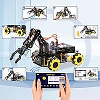 ESP32 5-DOF Robot Arm Kit Expansion Pack for QD001 (Without Car) ESP32 5-DOF Robot Arm Kit Expansion Pack for QD001 (Without Car)