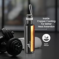 MILTON Smarty Stainless Steel Water Bottle, 730 ml