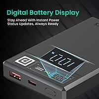 Portronics Luxcell MagClick 10k 10000 mAh 15W Magnetic Wireless Fast Charging Power Bank Premium Finish, 22.5 Wired Output