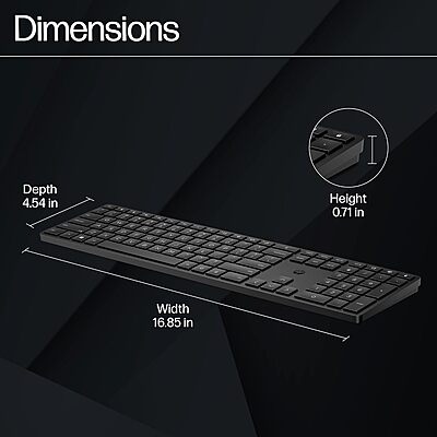 Open Box HP 450 Programmable Wireless Laptop Keyboard Open Box HP 450 Programmable Wireless Laptop Keyboard