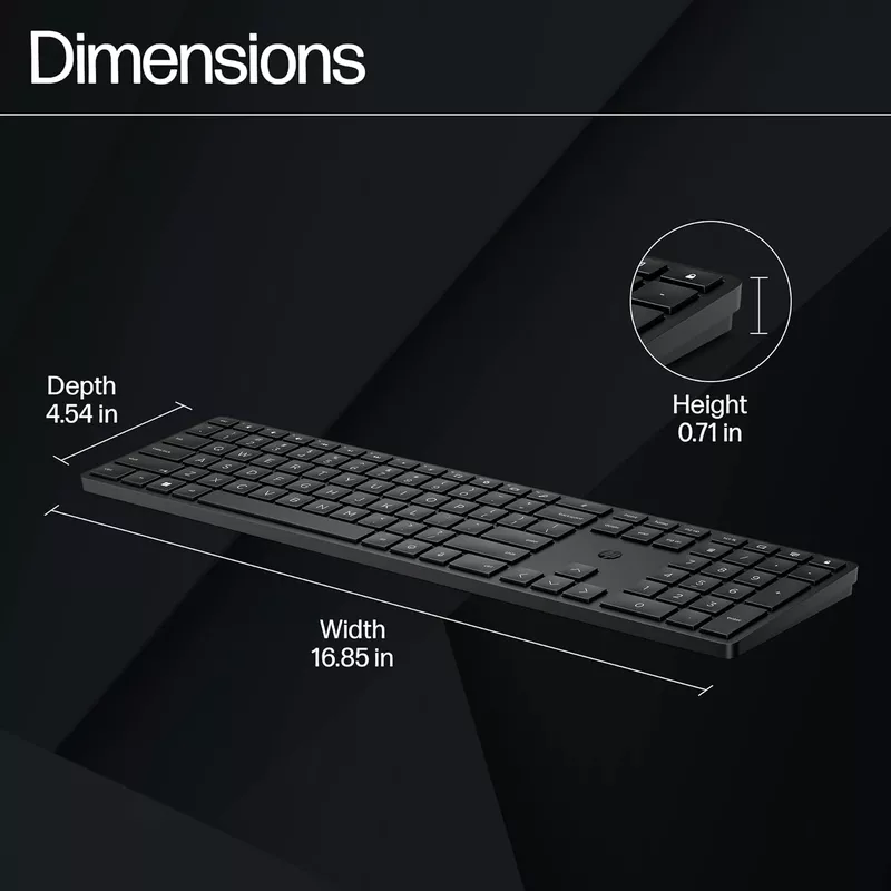Open Box HP 450 Programmable Wireless Laptop Keyboard