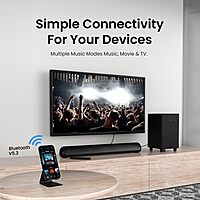 Portronics Pro X1 100W Soundbar – Experience immersive sound with deep bass, USB support for easy connectivity, and sleek design. Perfect for movies, music, and gaming. Elevate your audio experience!