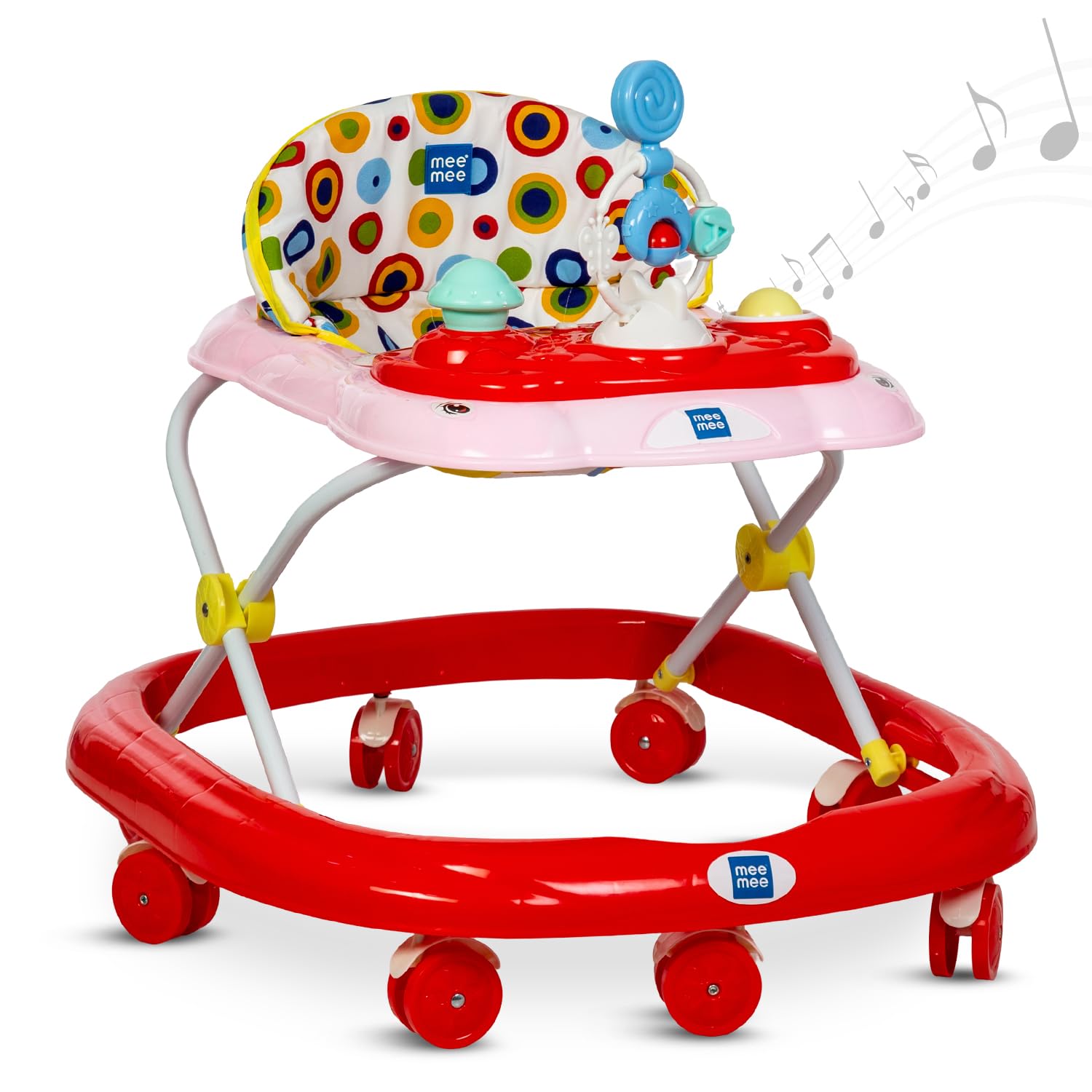 Mee Mee - Baby Walker - Pink/ Red