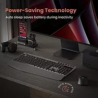 Portronics Key10 Wireless Combo | Ergonomic Design, USB Receiver, Adjustable DPI, AI Features, Comfortable Wrist Rest, Perfect for Home & Office, Seamless Connectivity, Long Battery Life.