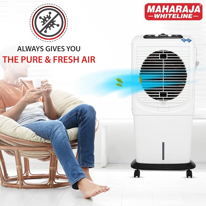 Maharaja White line Glacio Prime 65, Desert Air Cooler 65 Liter, Wood Wool Pads