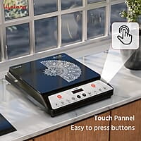 Lifelong 1800 Watt Induction Stove With Surge Protection, Electric Induction, 7 Preset Indian Menu Options