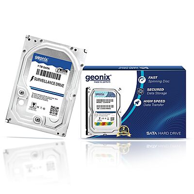 GEONIX SATA Desktop Internal Hard Disk Drive (HDD), 3.5 Inch,2 Years Warranty-1 TB