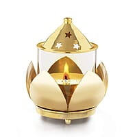 Borosil Subh Brass Diya, Medium