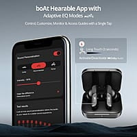 boAt Airdopes 800 True Wireless in Ear Ear Buds w/Dolby Audio, Adaptive EQ by Mimi, 40 Hours Playback, 4 Mics w/AI-ENx™, in-Ear Detection & Hearables App Support