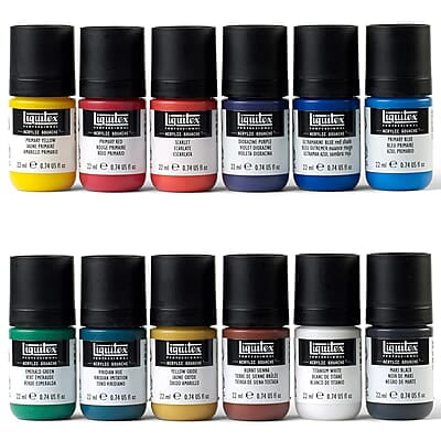 LIQUITEX PRO ACRYLIC GOUACHE 12X22ML SET ESSENTIALS 3699325
