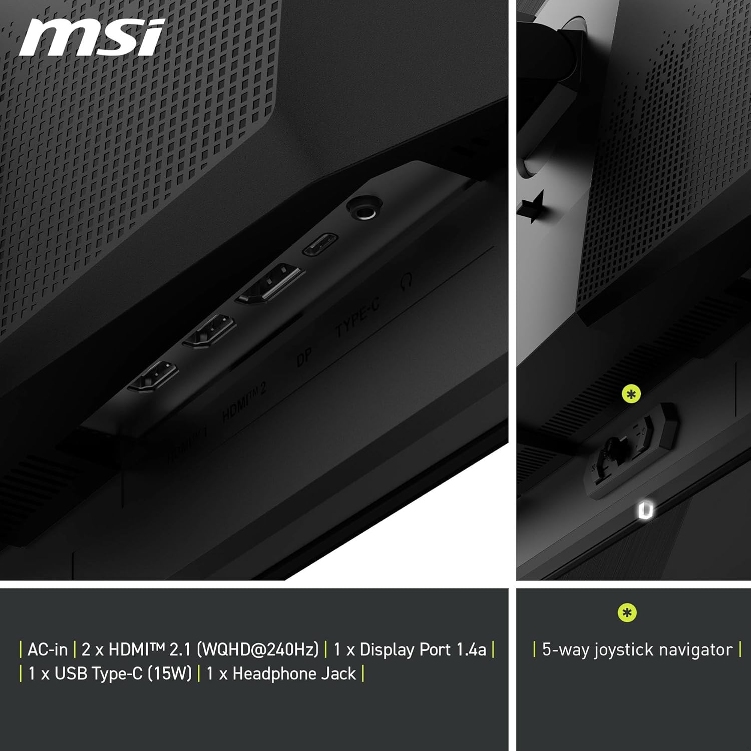 MSI 26.5 Inch 240Hz,Gaming Monitor, MAG 271QPX QD-OLED E2