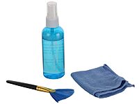 Live Tech CK-01 Cleaning Kit – Microfiber Cloths, Cleaning Solution & Brushes for Laptops & Screens