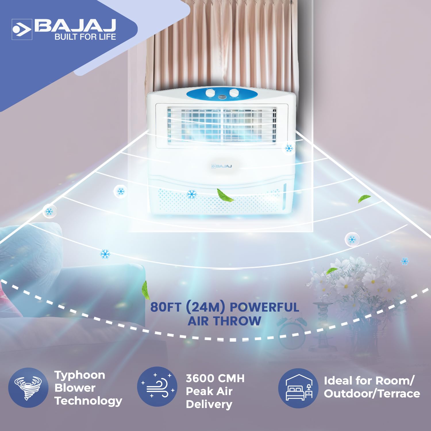 Bajaj IVORA LED Panel 15W NDL Square